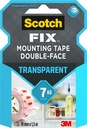Priehľadná obojstranná montážna páska Scotch-Fix 19 mm x 1,5 m, 1 rolka