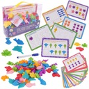 Montessori Triedenie Učenie Počítanie Logické Myslenie Karty Hra Puzzle
