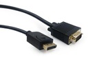 Kábel DisplayPort na VGA 1,8 m Gembird