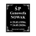 Náhrobná doska 55x35 pripravená na inštaláciu pásky