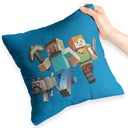 MODRÝ VANKÚŠ PRE DARČEK PRE FANÚŠIKOVIKU MINECRAFTU CREEPER + TEXT ZADARMO