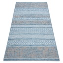 STRUNOVÝ KOBEREC 120x170 cm BOHO modrý #DEV1437