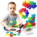 Vyvažovacie bloky puzzle Tetris + senzorické manipulačné loptičky
