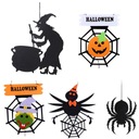 5 ks halloweenskych dekorácií halloweensky záves na dvere
