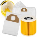 SET 10x TAŠKY NA VYSÁVAČ KARCHER PLUS KWD WD3 WD2 + VYZTUŽENÝ FILTER