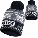 Zimná čiapka PIŹDZI s brmbolcom pre mužov a ženy, teplý termoaktívny fleece P10