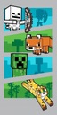 PLÁŽOVÝ OTERÁK 70X140 MINECRAFT CREEPER ZOMBIE COMIC