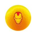 Žltá golfová loptička Volvik Marvel Iron Man