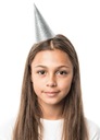 Trblietavé narodeninové čiapky SILVER (6 kusov)