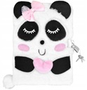Plyšový denník s visiacim zámkom Talian PANDA Teddy Bear A5 96k Majewski