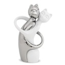 ZAMILOVANÉ FÁRKY BIELE STRIEBORNÉ 25cm LESK CHROME KAT