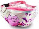 DETSKÁ BEDROVÁ TAŠKA PEPA PIG RUŽOVÁ METALICKÉ PRVKY