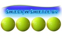 4 x žlté fluorescenčné minigolfové loptičky