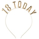 Náramok s nápisom 18 Today, gold birthday