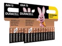 SET AAA LR3 DURACELL Základné batérie 12ks x2