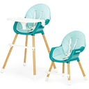 Modrá detská stolička na kŕmenie - ECOTOYS