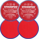 Snazaroo FACE PAINT na maľovanie na telo 18ml červená PRE DETI 2 ks