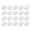 50 ks Biele natierateľné vajíčka Plastové vajíčka