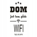 Nálepka na stenu nápis - Home... kde WIFI 224