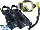 TUSA SET VISIO maska ​​šnorchel QBFY plutvy L 42-49