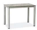 Stôl DAMAR 80x60 šedé sklo SIGNAL