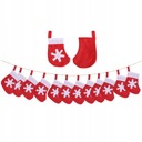 Xmas Holiday String Flag Vianočná dekorácia