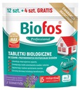 BIOFOS tablety do septikov a čističiek odpadových vôd 12+4 ks.