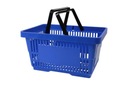 Modrý plastový nákupný košík 22L