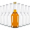 50ks Napoleon fľaše 500 ml na tinktúry + uzávery
