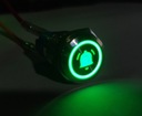 Podsvietené tlačidlo zvončeka 1 16mm LED 12V 24V SPDT On-On Hermetic Mo