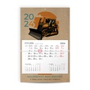 Ekologický nástenný kalendár 2024 s fotografiami loga