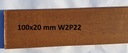 100X20mm imitácia dreva W2P22 1 meter
