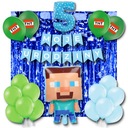 Sada 5 narodeninových dekorácií s balónikmi Pixel