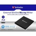 Externá Blu-Ray napaľovačka Verbatim, 43890, technológia MDISC(tm).