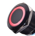 Vypínač Bistabilné tlačidlo ON/OFF 19mm Podsvietená LED 230v
