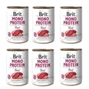 Brit Mono Protein Beef mokré krmivo pre psov 6x400g