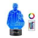 3D LED nočná lampa Messi Fc Barcelona darček