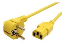 IEC320-C13 napájací kábel monitora, žltý