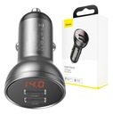 BASEUS RÝCHLA NABÍJAČKA DO AUTA DO ZAPAĽOVAČA ZÁSUVKA 2x USB 24W LED