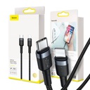 Nylonový kábel Baseus Fast Type-C Lightning 3.0 18W
