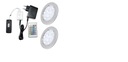 Osvetlenie nábytku 2 x svietidlo Orbit 12V RGB LED