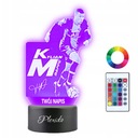 3D LED nočná lampa Kylian Mbappe darček pre futbalistu