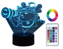 Nočná lampa Teemo LOL s 3D gravírovaním Name Led