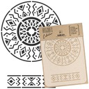 DIY Scrapboating DeCoupage šablóna Multi -použitie 21x30cma4 africká mandala