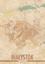 Mapa mesta Białystok - plagát A1 59,4 x 84,1 cm