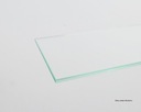 Kúpeľňová sklenená polica, priehľadná, bezfarebná, 8 mm plavené sklo, 10x30 cm