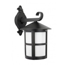 Čierna fasádna lampa, záhradná nástenná lampa