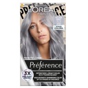 LOREAL Preference Vivid Colors permanentná farba na vlasy 10.112 Silver Grey