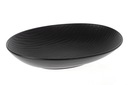 Hlboký oválny tanier 27,2 x 19,3 cm, matná čierna