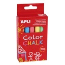 Tabuľa Chalk Colors 10 kusov 5 farieb Apli